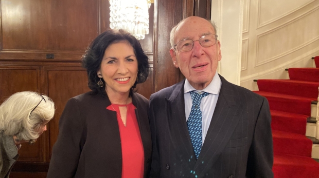 Danielle Spera mit Franz Leichter